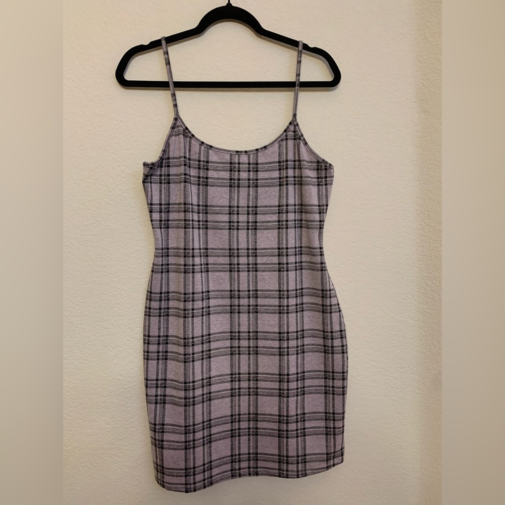 Plaid Spaghetti Strap Dress